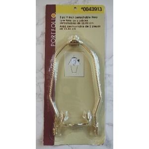 Brand New PORTFOLIO 9" 2-Piece Detachable Harp Brass Plated #43913 Lamp A13